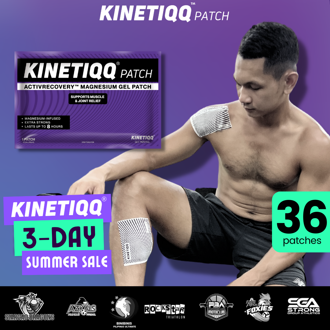 KINETIQQ® Patch (36-pack) - Magnesium Gel Patch For Fast Muscle Relief And Recovery