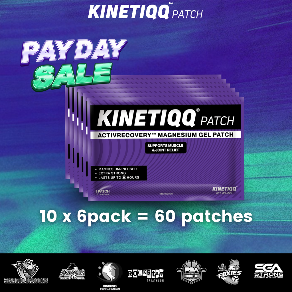 KINETIQQ® Patch (36-pack) - Magnesium Gel Patch For Fast Muscle Relief And Recovery