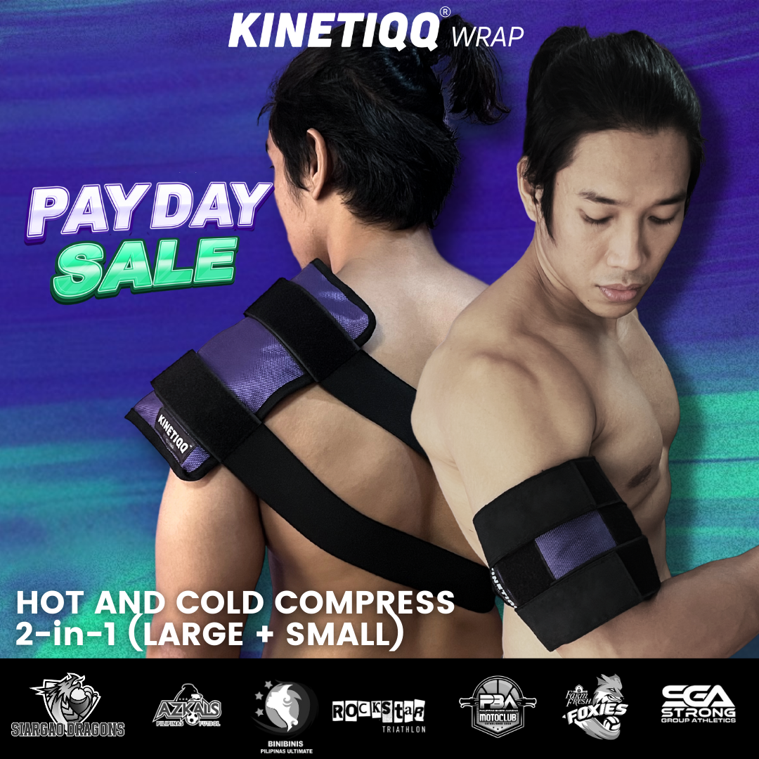 KINETIQQ® Wrap 2-in-1 Hot and Cold Compression Wrap with Velcro Straps