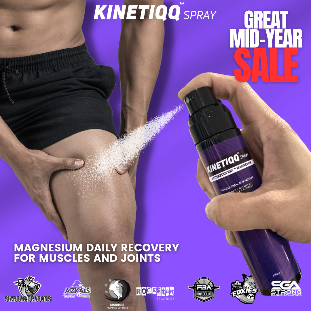KINETIQQ® Spray (100ml) - Magnesium Oil Body Spray For Daily Recovery
