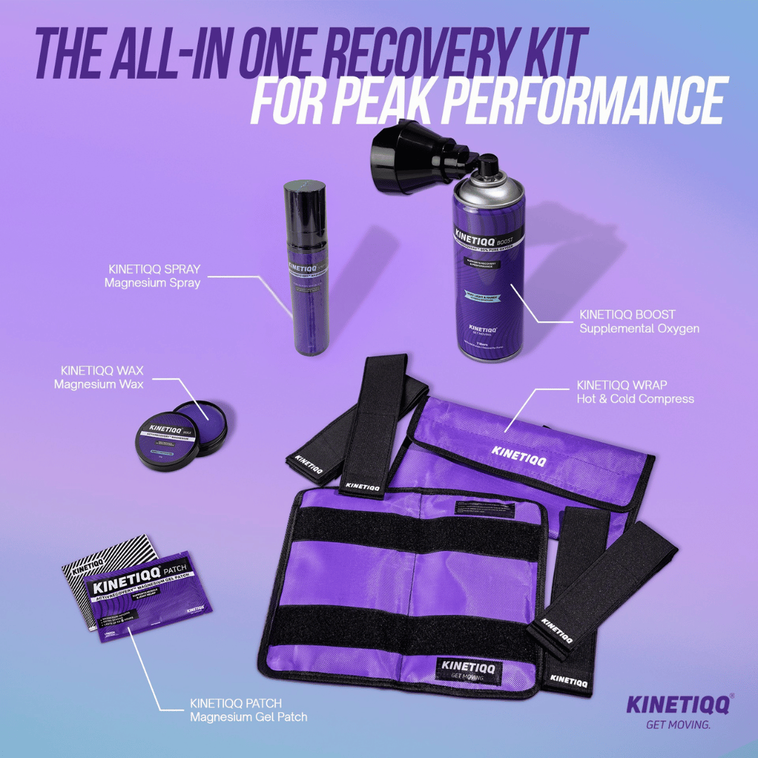 KINETIQQ® Total Recovery Pack (36 Patches + Spray + Wrap + Boost + Wax + Spot)