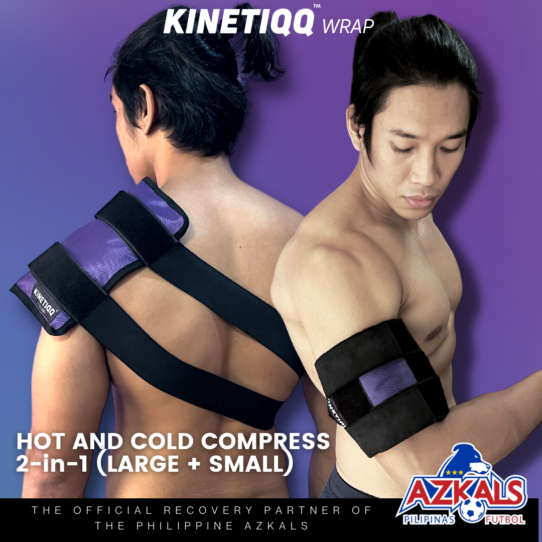 Cold Compression Strap KINETIQQ® Wrap 2-in-1 Hot and Cold Compression Wrap with Velcro Straps