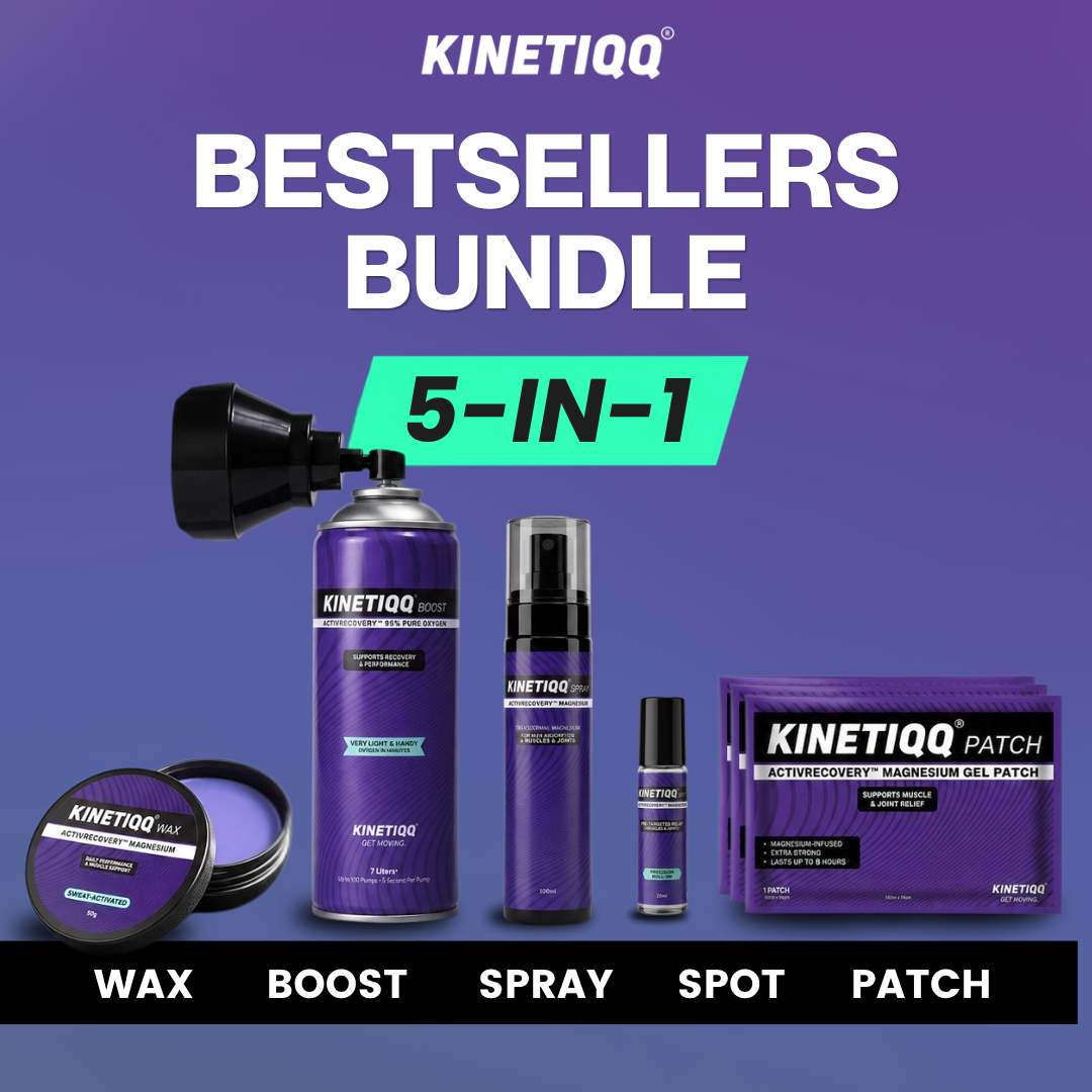 KINETIQQ® Bestsellers Bundle (6 Patches + Wax + Spray + Boost + Spot)