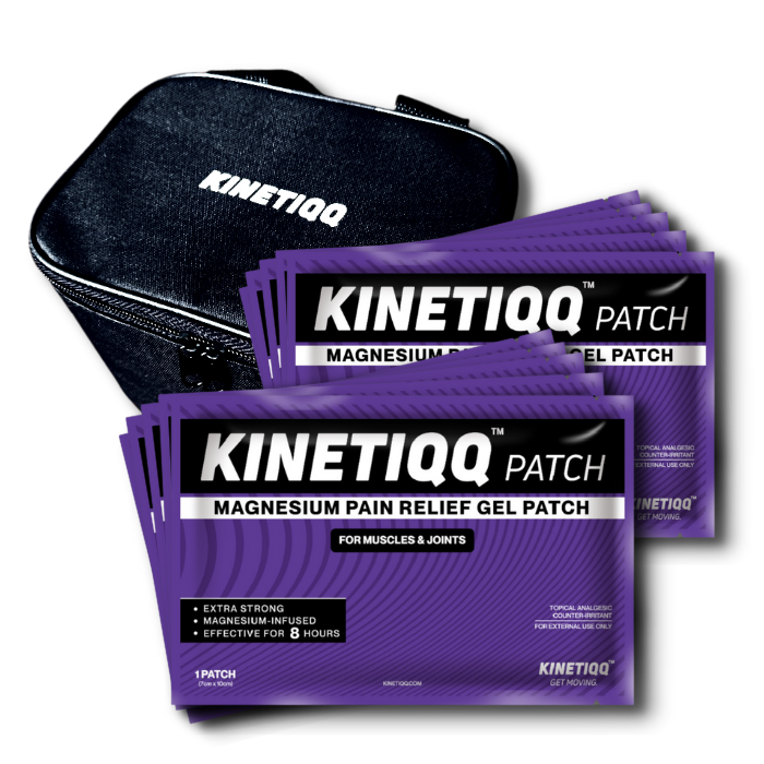 KINETIQQ® Total Recovery Pack (36 Patches + Spray + Wrap + Boost + Wax + Spot)