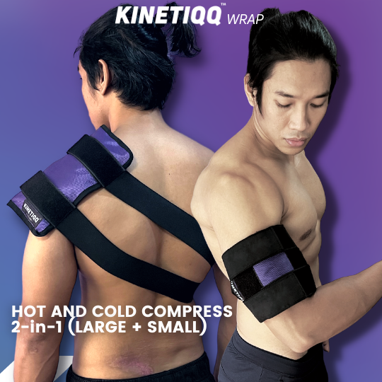 KINETIQQ® Wrap 2-in-1 Hot and Cold Compression Wrap with Velcro Straps